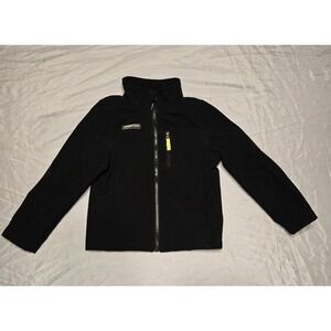 Xpedition Black Full Zip Jacket Boys XS 4/5 Black Pockets Fleece Athletic Warm